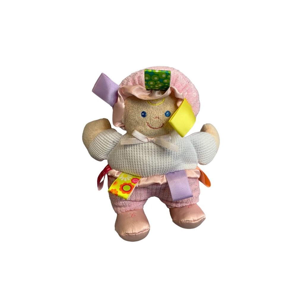 Mary Meyer Taggies Doll 8 in Tall Plush Stuffed Doll Toy Soft Terry Cloth Waffle